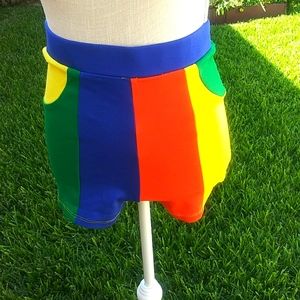 Women multi- color shorts